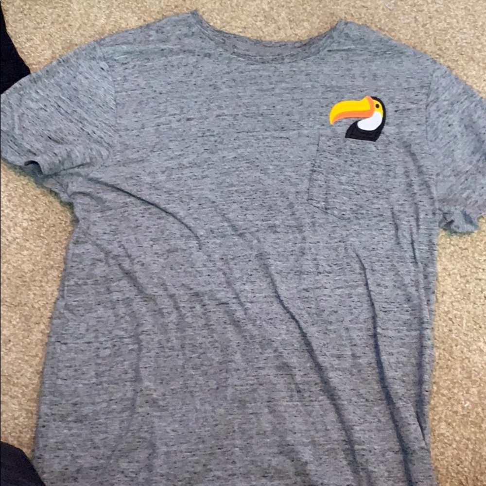 Gray bird shirt
